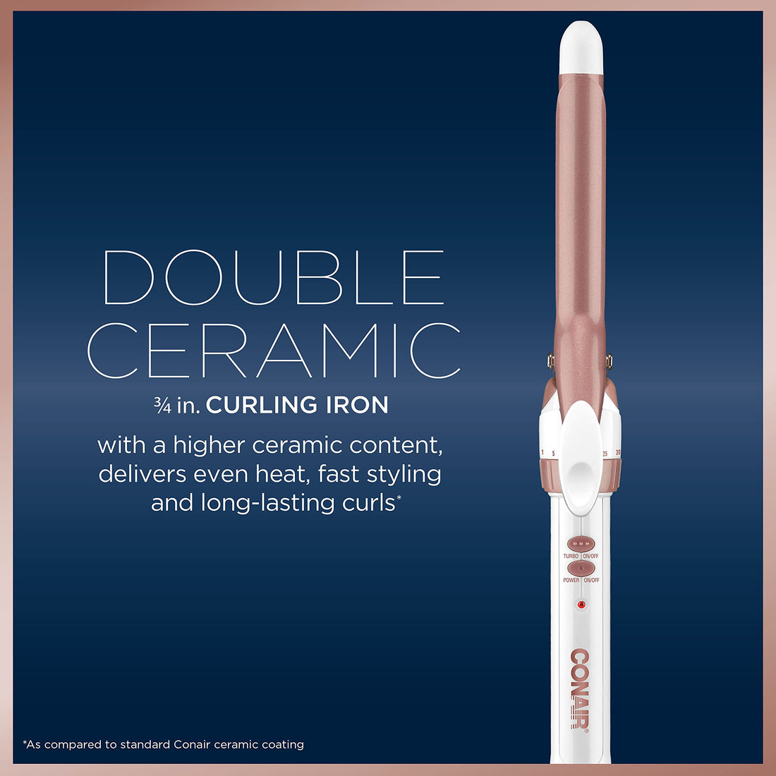 Conair Double Ceramic Curling Iron - 3/4, Corded Electric, Multi