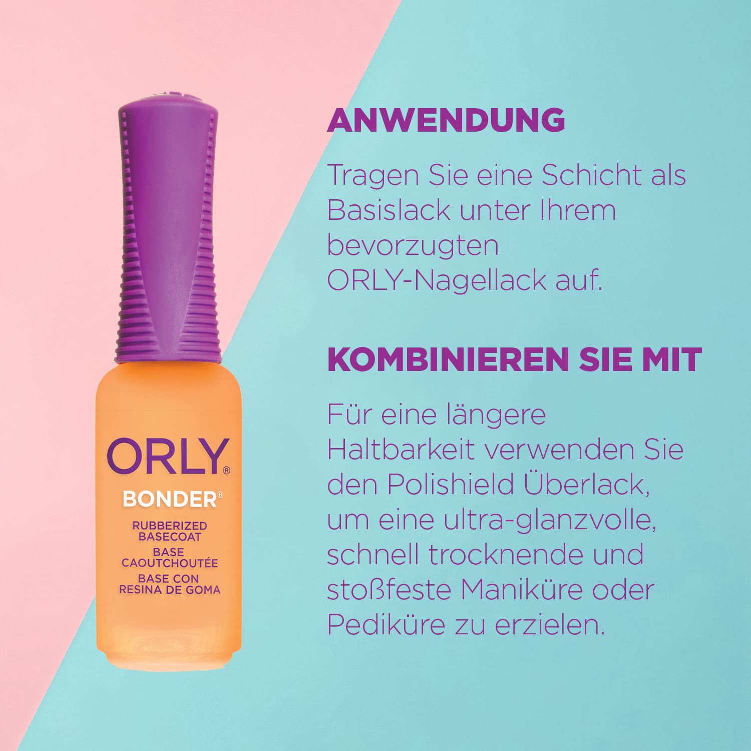 Orly Bonder Rubberized Nail Base Coat.3 Ounce