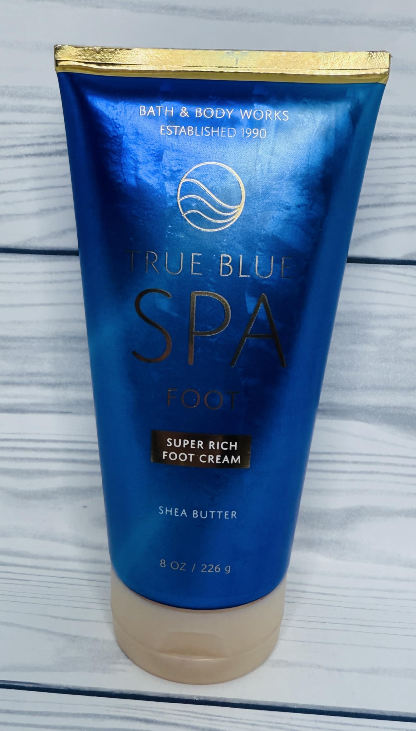 Bath & Body Works Body True Blue Spa Smoothing Super Rich Foot Cream 8 Ounces