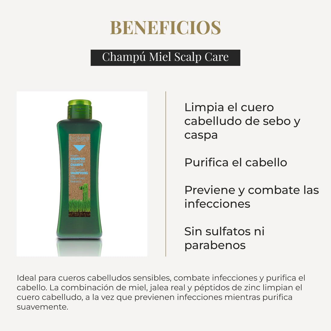 Salerm Cosmetics Biokera Natura Honey Scalp Care 11.0oz