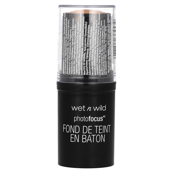 wet n wild Photo Focus Matte Foundation Stick Makeup, Classic Beige | Vegan & Cruelty-Free