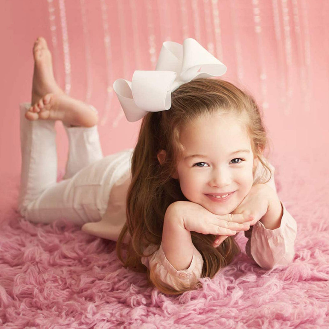 Oaoleer Hair Bows for Girls, 30 Colors 6 Inch Grosgrain Ribbon Hair Bows Clips Alligator Clips Barrettes Hair Accessories, Back to School, Party, Photography, Christmas, Travel