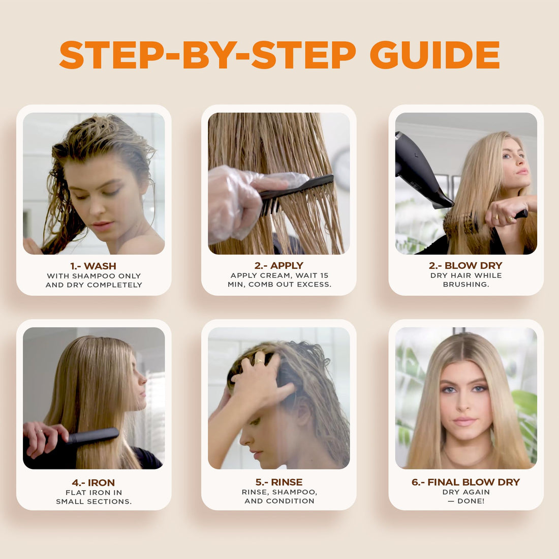 Kativa Brazilian Straightening Kit, 12 Weeks of Home Use Professional Straightening, with Organic Argan Oil, Shea Butter, Keratin & Amino Acids, for Straighter, Softer and Shinier Hair, All Hair Types