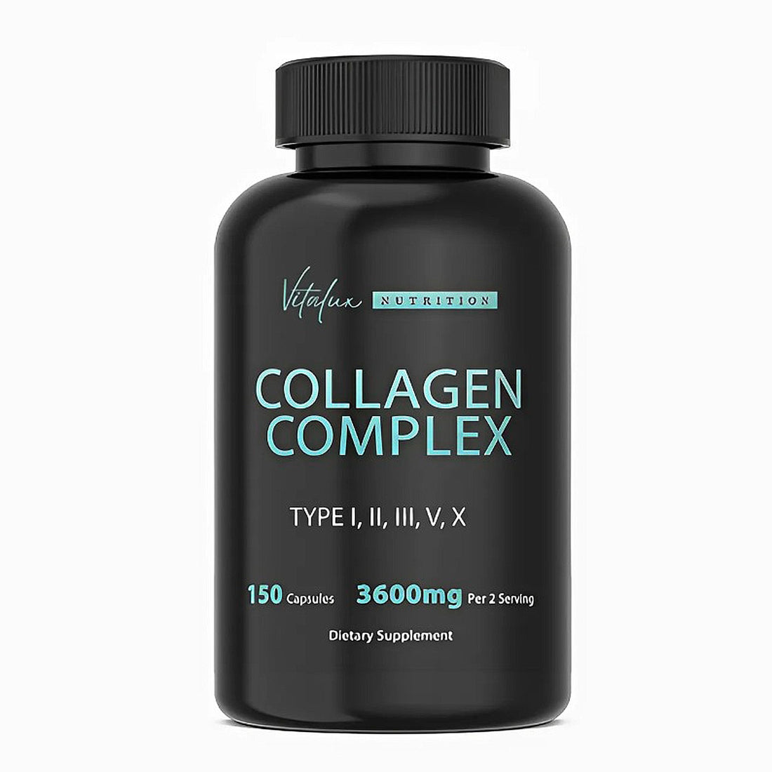 Collagen for Women & Men - Vital Nutrition - Hydrolyzed Collagen Peptides - Multi Collagen Capsules, Keto Friendly, Healthy for Skin, Nails, Bones & Joints, NonGMO- Type I,II,III, V, X - 150 Capsules