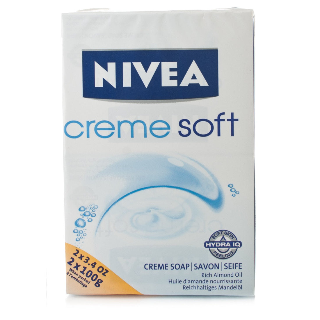 Nivea Creme Soft Soap 2 (Twin) Pack with Rich Almond Oil