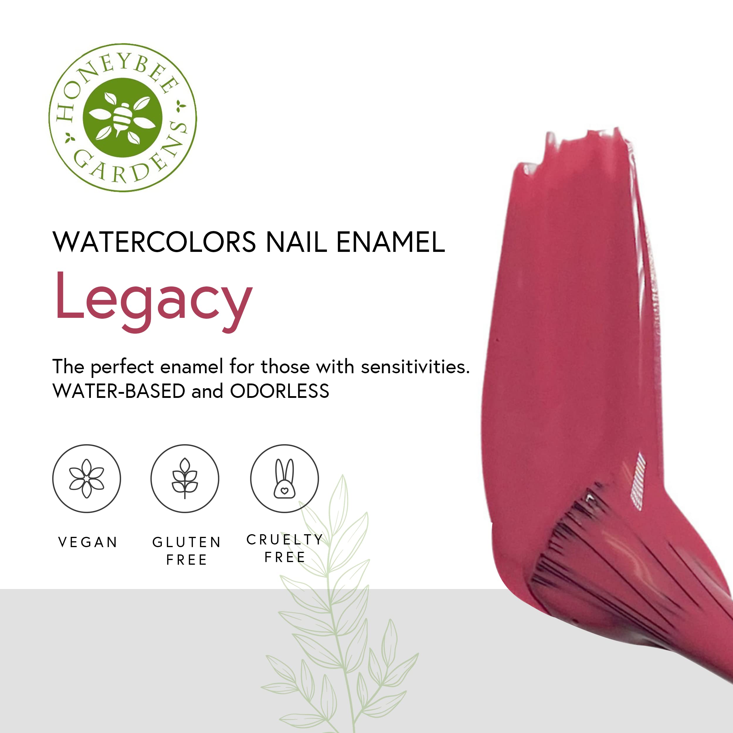 Honeybee Gardens Honeybee Gardens WaterColors Nail Enamel Legacy | Non Toxic | Water-based | Earth Friendly