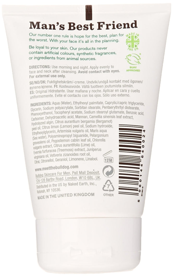 Bulldog Natural Skincare, Original Moisturizer, 3.3 oz., Pack of 2
