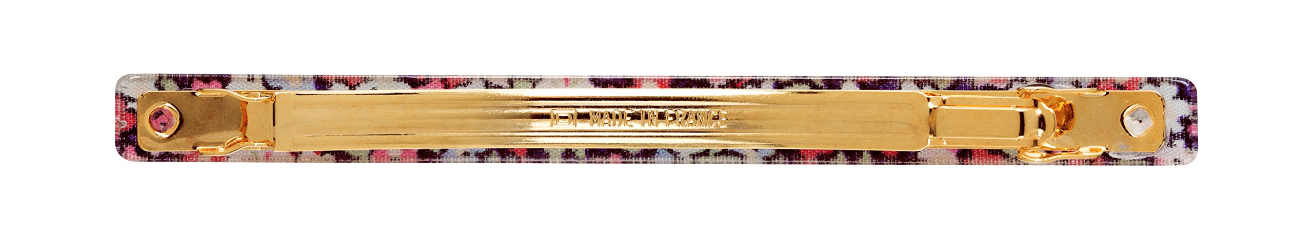 Petite Fleur Red : France Luxe Long and Skinny Barrette - Petite Fleur Red