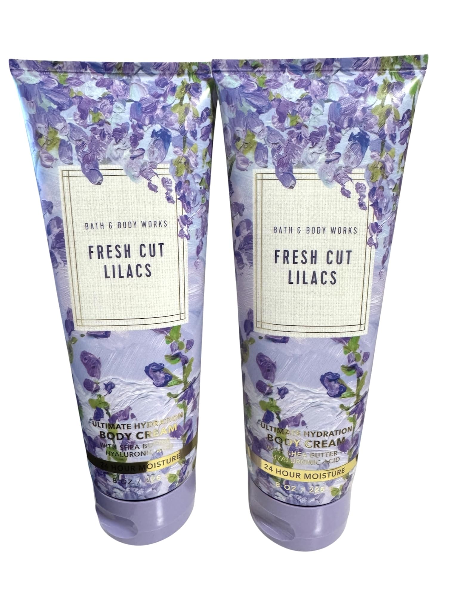 Bath & Body Works Ultimate Hydration Body Cream For Women 8 Fl Oz 2- Pack (Fresh Cut Lilacs)