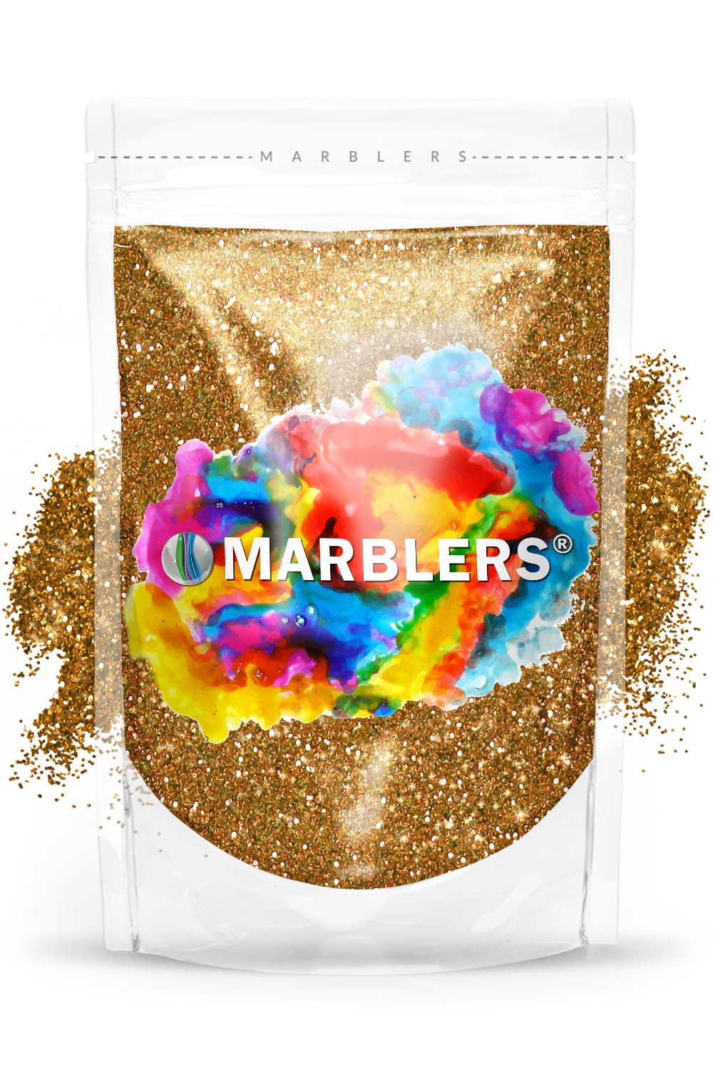 MARBLERS Twinkle Glitter [Dark Gold] 3oz (85g) | Fine | Non-Toxic, Vegan, Cruelty-Free | Face, Body, Eyeshadow, Hair, Festival, Party Makeup | Nail Art, Polish | Resin, Tumbler, Slime, Craft