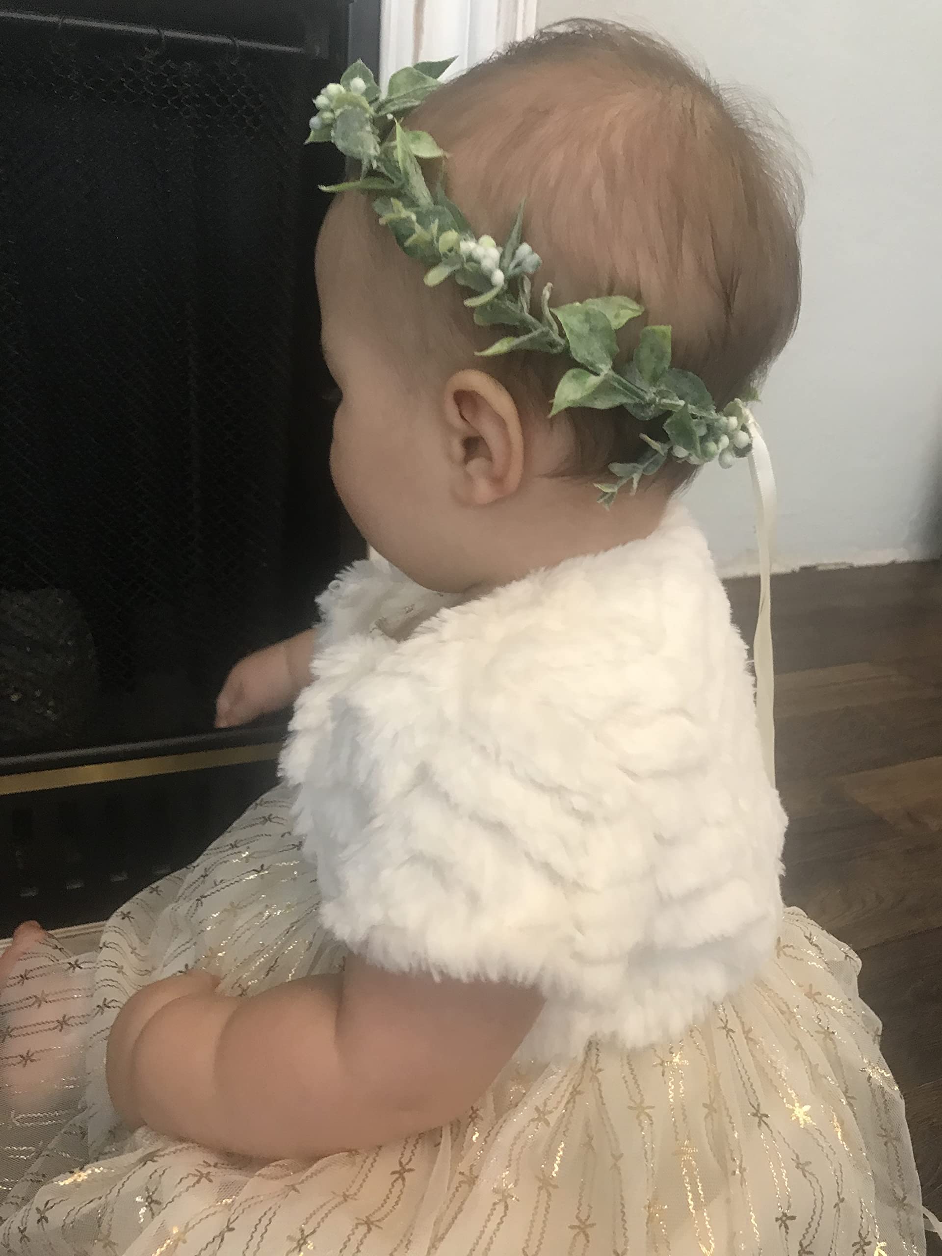 FIDDY898 Greenery Flora Crown Green Flower Crown Flora Head Piece