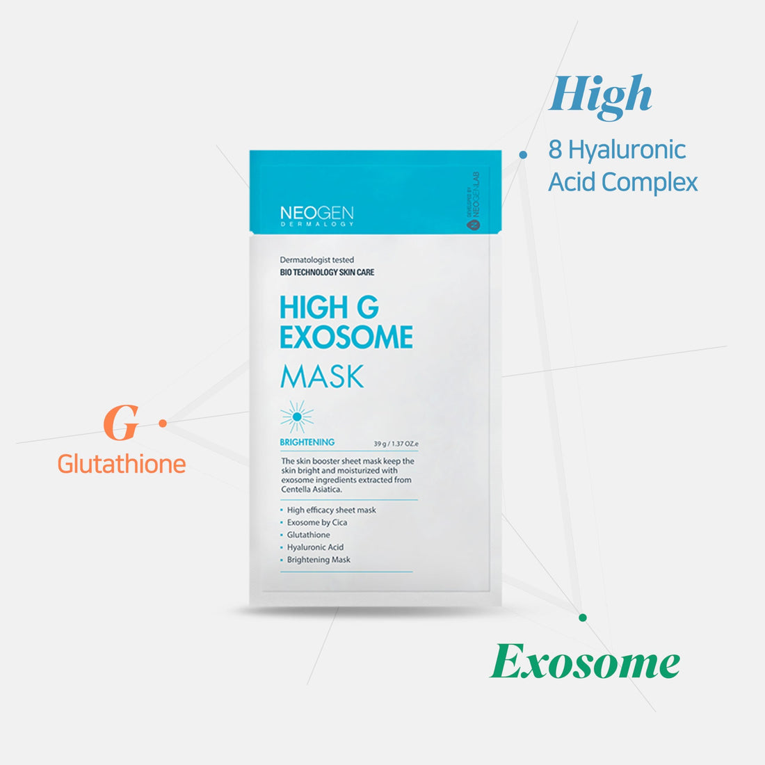 [K-Beauty] NEOGEN DERMALOGY High G Exosome Mask Sheet (39g. 5 sheets)