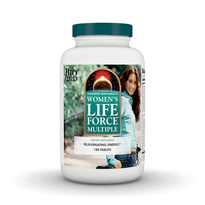 Source Naturals Women's Life Force Multiple, Daily Multivitamin & Immune Health, Rejuvenating Energy* Supplement - 180 Tablets