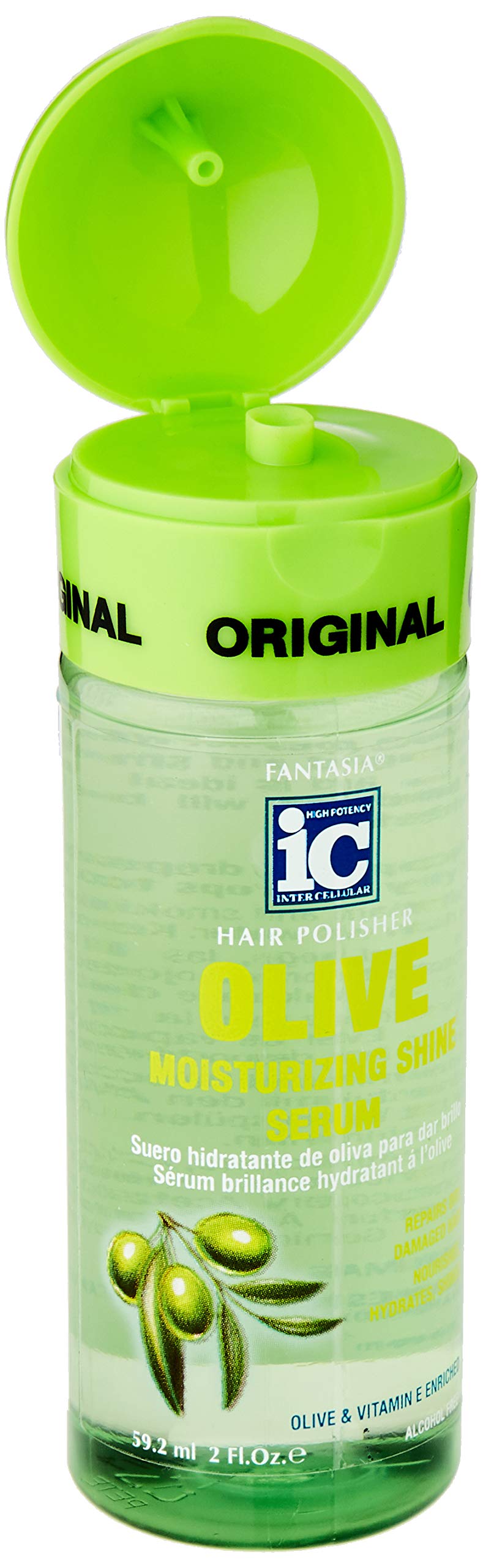 Fantasia IC Olive Moisturizing Shine Serum Hair Polish, 2.0 Ounce