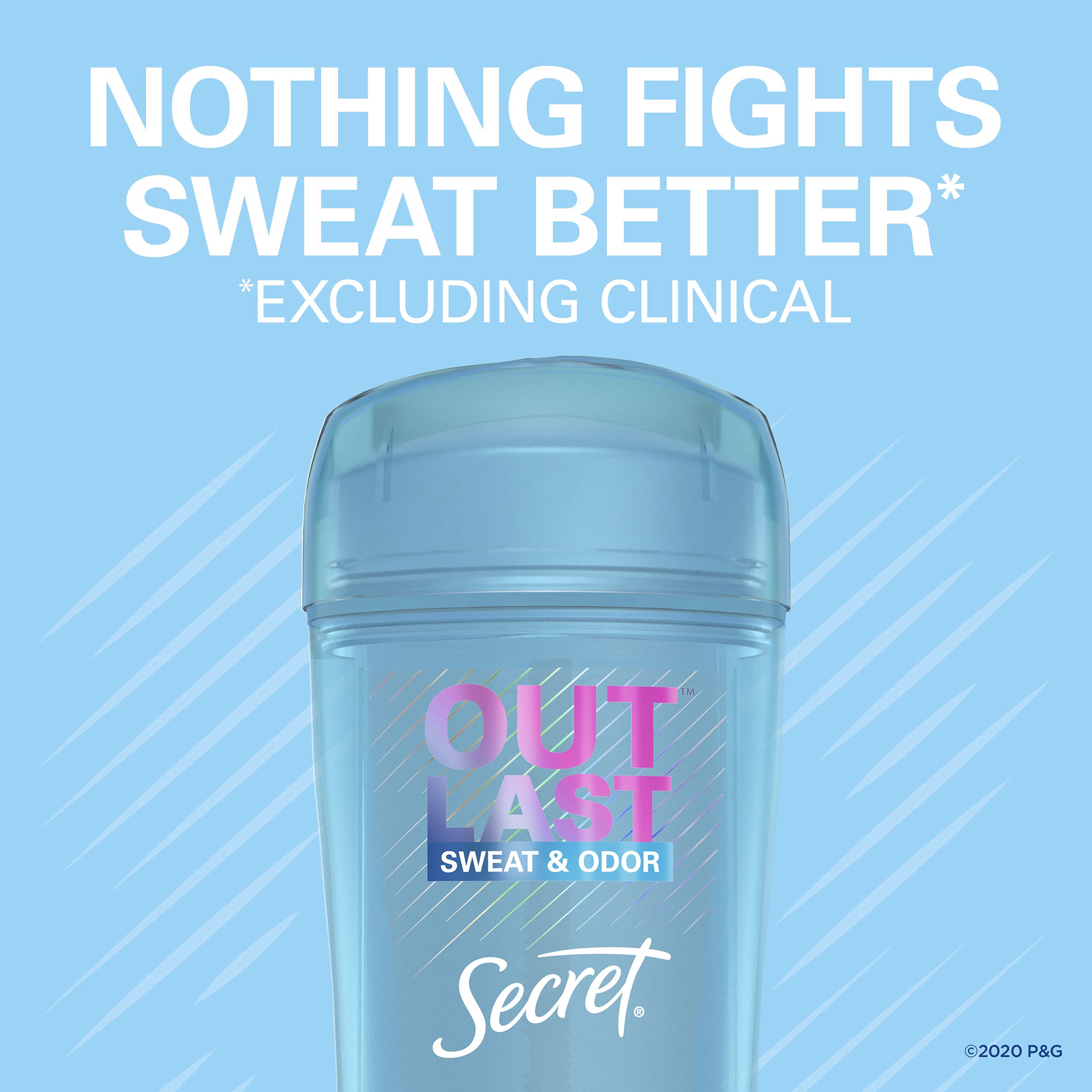Secret Outlast Unscented Women's Clear Gel Antiperspirant & Deodorant 2.6 Ounce by Secret