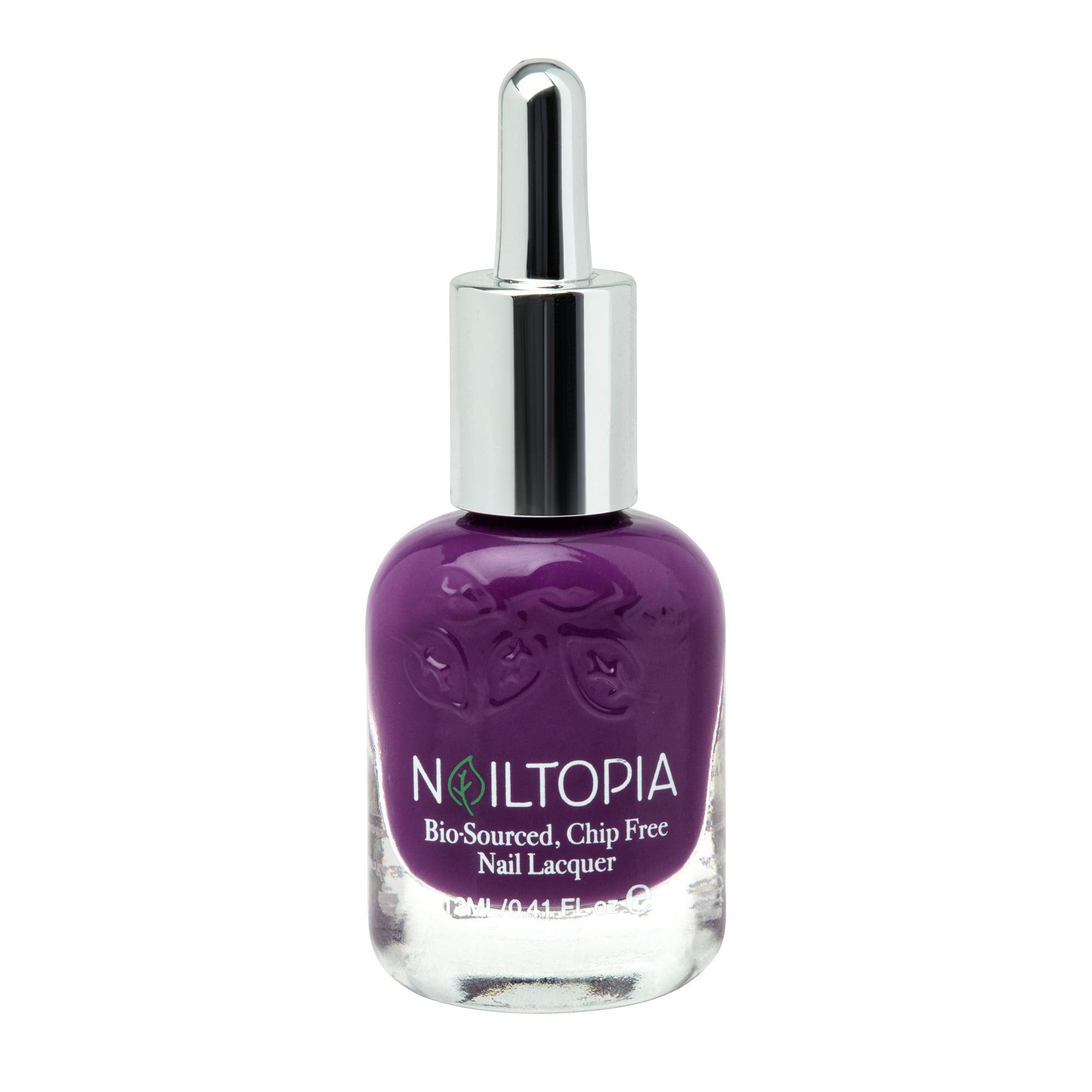 Nailtopia - Plant-Based Chip Free Nail Lacquer - Non Toxic, Bio-Sourced, Long-Lasting, Strengthening Polish - Slide In My DMs (Purple) - 0.41oz