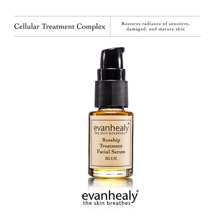 Evan Healy Rosehip Treatment Facial Serum - Blue 0.5oz oil