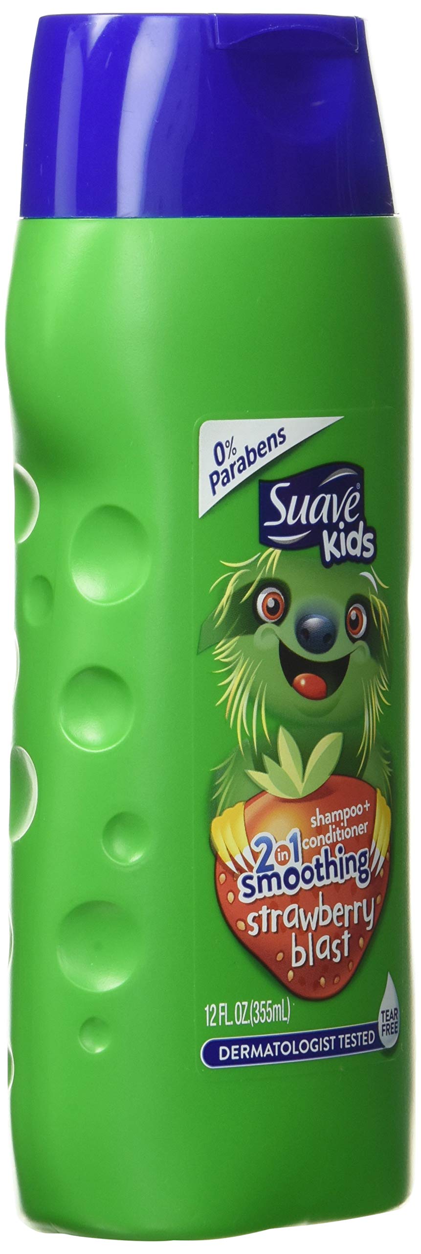Suave Kids 2 in 1 Shampoo and Conditioner, Strawberry Smoothers, 12 Fl Oz (Pack of 1)