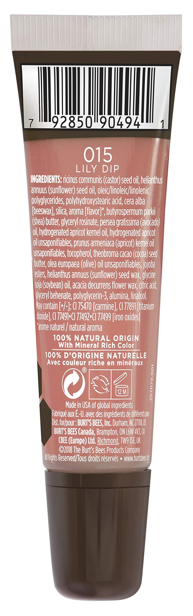 BURTS BEES Lily Dip Lip Gloss, 14 GR