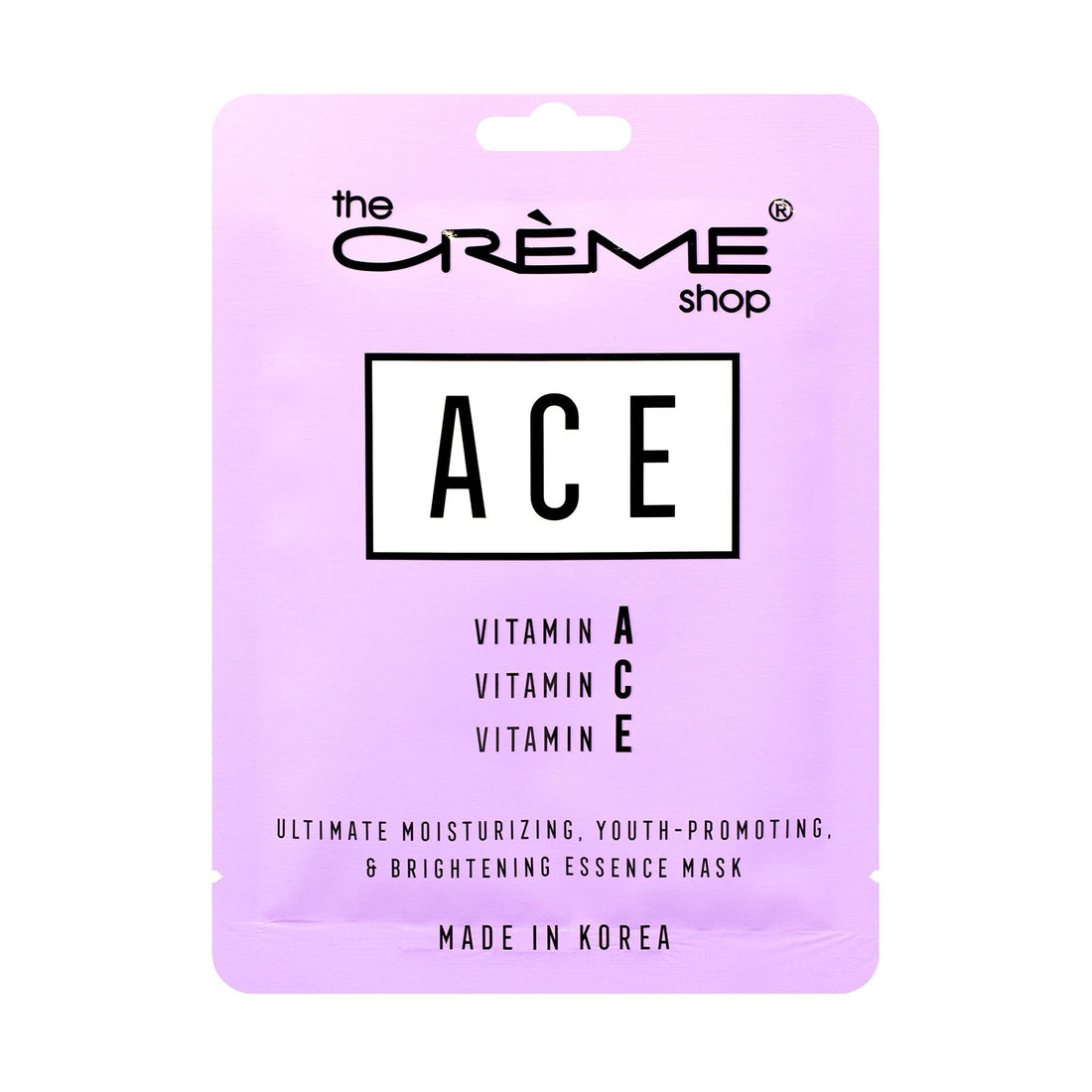 The Crème Shop | Vitamin A C E Ultimate Moisturizing, Youthful and Brightening Essence Mask. Boost Skin's Immune System Restore Skin Cells Damaged - 5 Pack