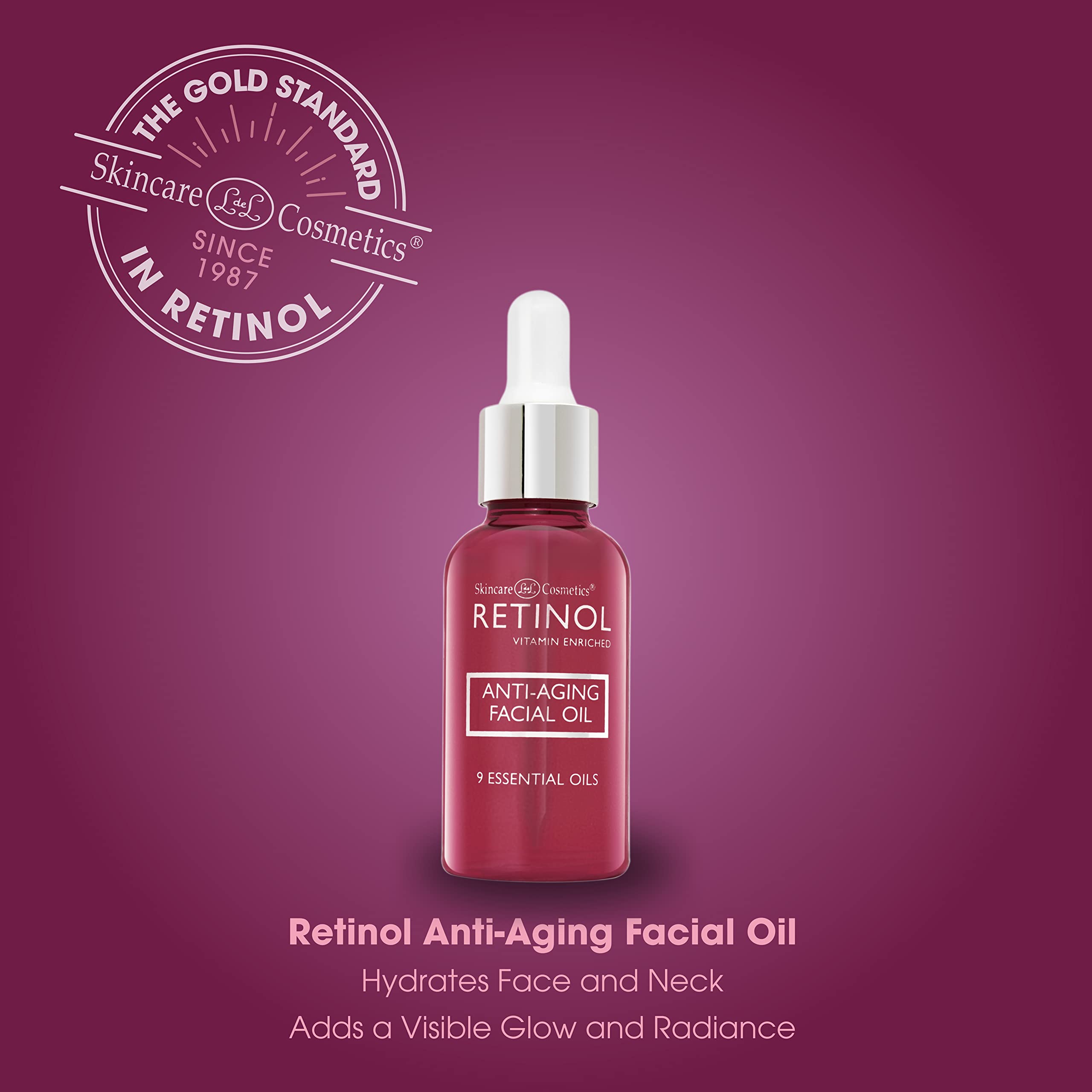 Retinol Anti Aging Facial Oil, 1 Fluid Ounce