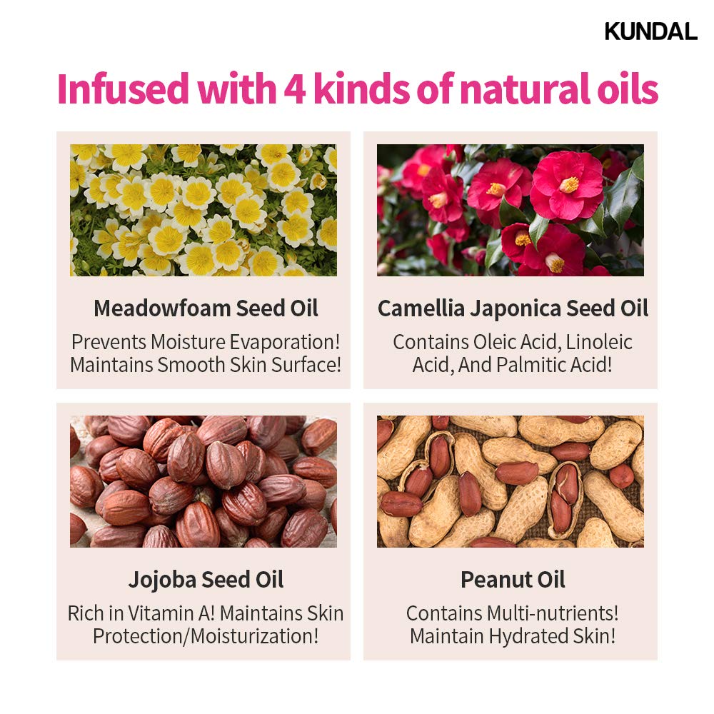 Kundal Nature Body Lotion [Acacia Moringa Scent] Natural Moisturizer with 82% Aloe Vera/Deep Hydration for Dry Skin/Organic Formular Sensitive Skin Friendly 1,000ml(16.9 Fl Oz x 2ea/set)