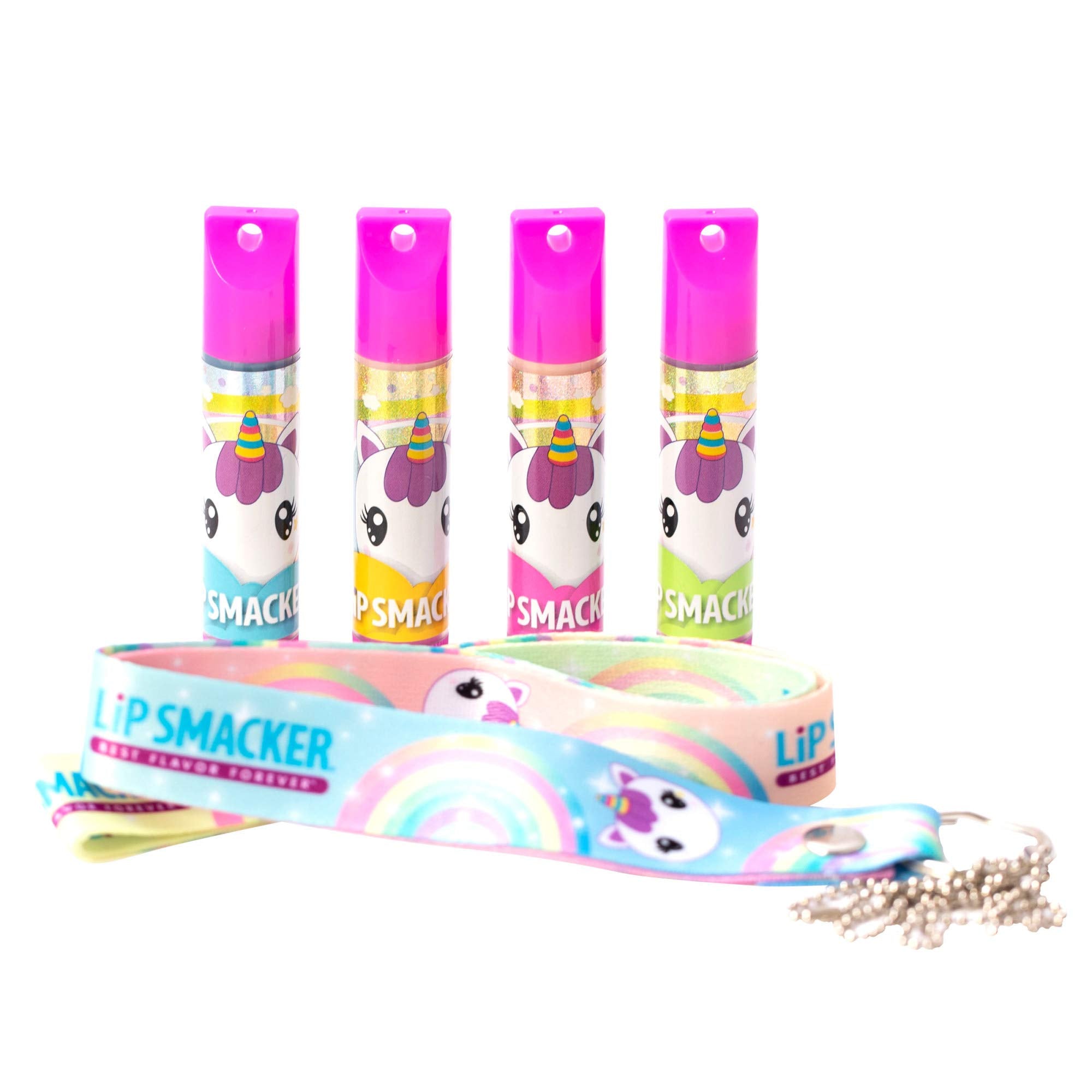 Lip SmackerFlavored Balm Set With Lanyard, Unicorn, 0.56 Ounce