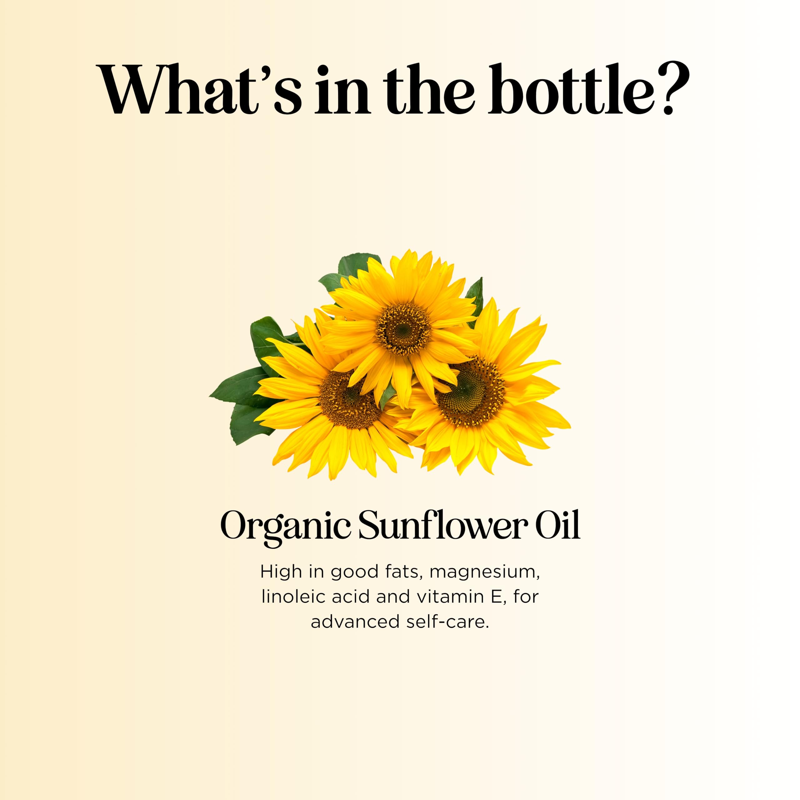 Organic Sunflower Oil for Skin Hair & Nails - 100% Pure Sunflower Seed Oil for Organic Skin Care & Natural Beauty DIYs - USDA Organic Certified Dermatologist Tested Non-GMO & Hexane Free (16 Fl Oz)