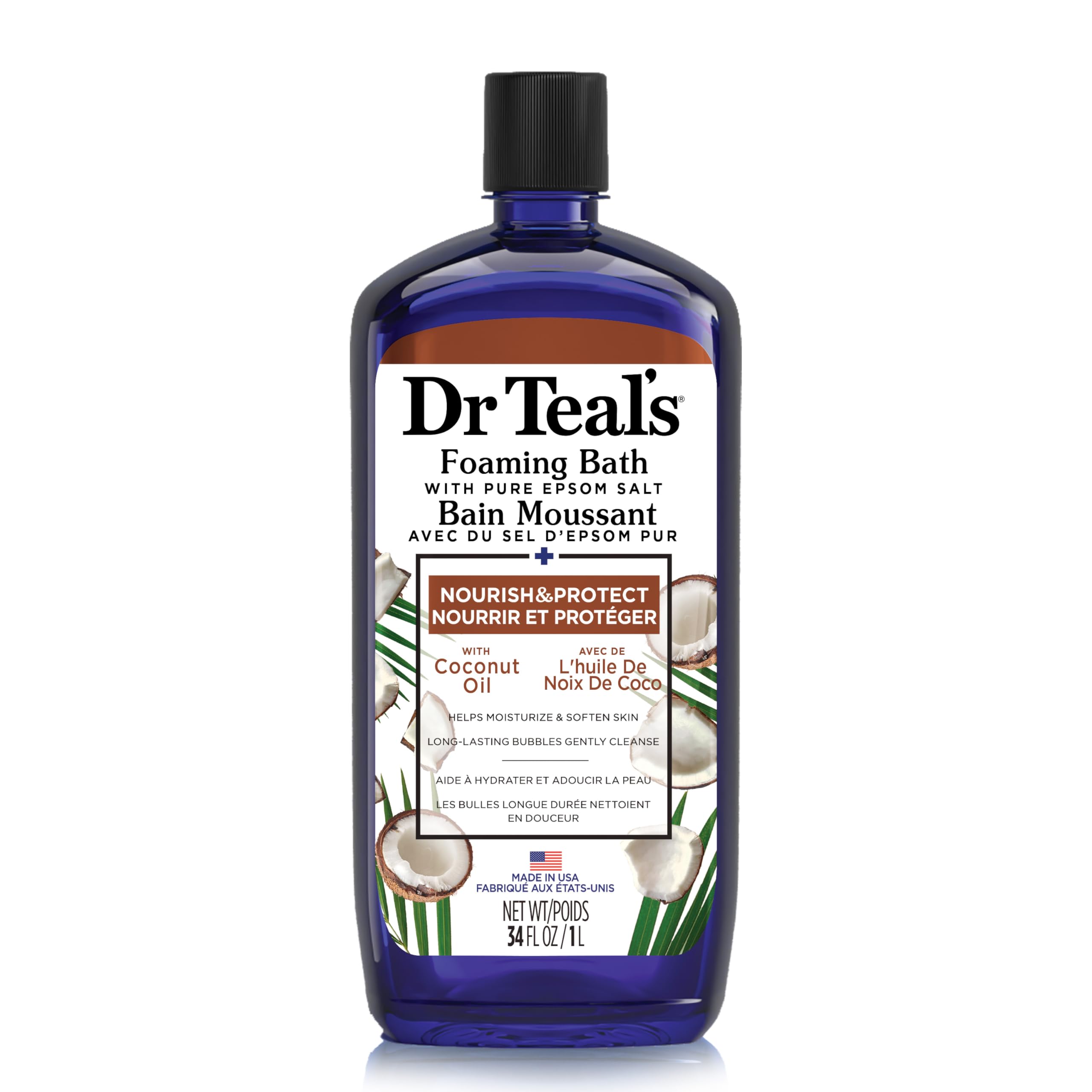Dr Teal's Coconut Oil Foaming Bath, 34 fl oz