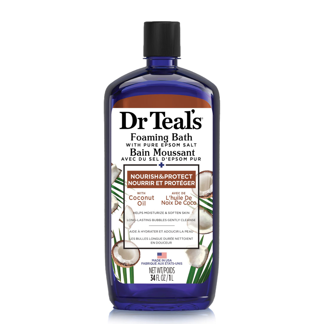 Dr Teal's Coconut Oil Foaming Bath, 34 fl oz