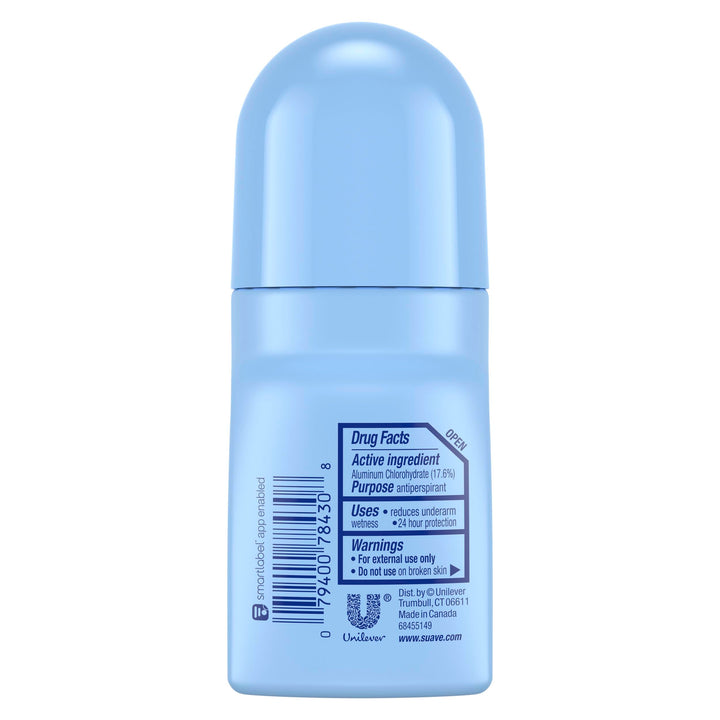 Suave Deodorant 2.7 Ounce 24Hr Powder Roll-On (79ml) (2 Pack)