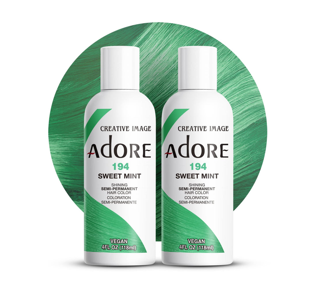 Adore SemiPermanent Haircolor 194 Sweet Mint 4 Ounce (118ml) (2 Pack)