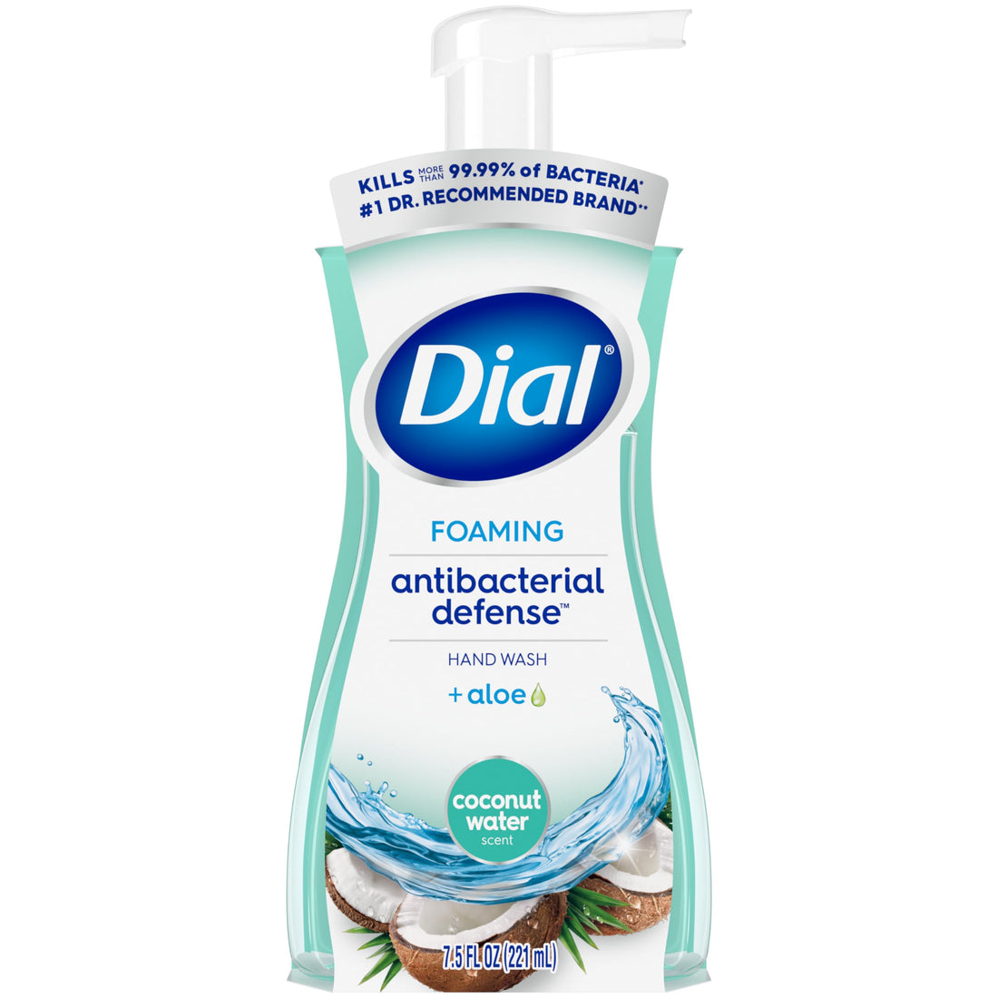 Dial Complete Foaming Antibacterial Hand Wash, Coconut Water, 7.5 Ounce by Dial