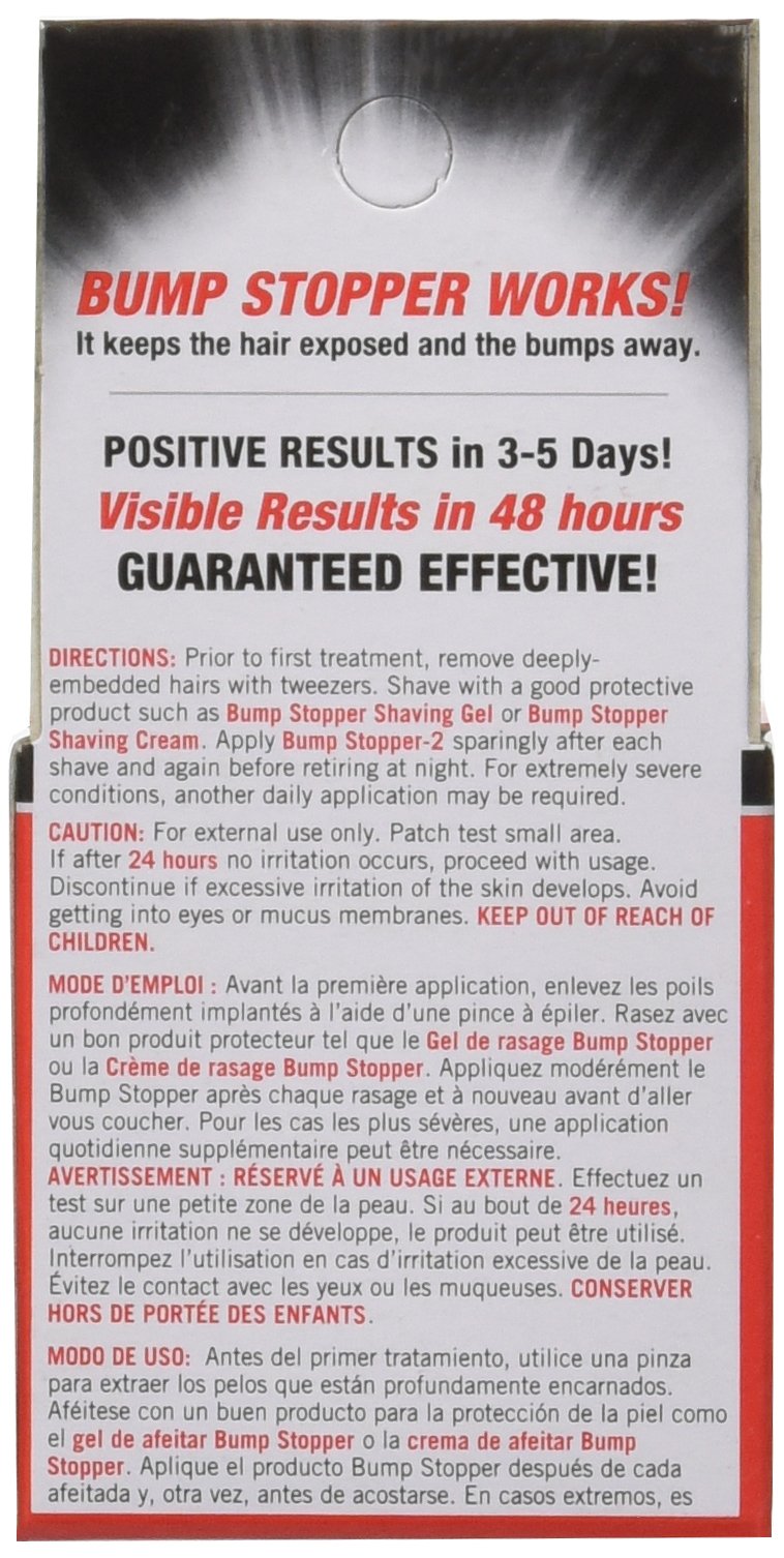 Bump Stopper-2 Razor Bump Treatment, Double Strength Formula - .5 oz
