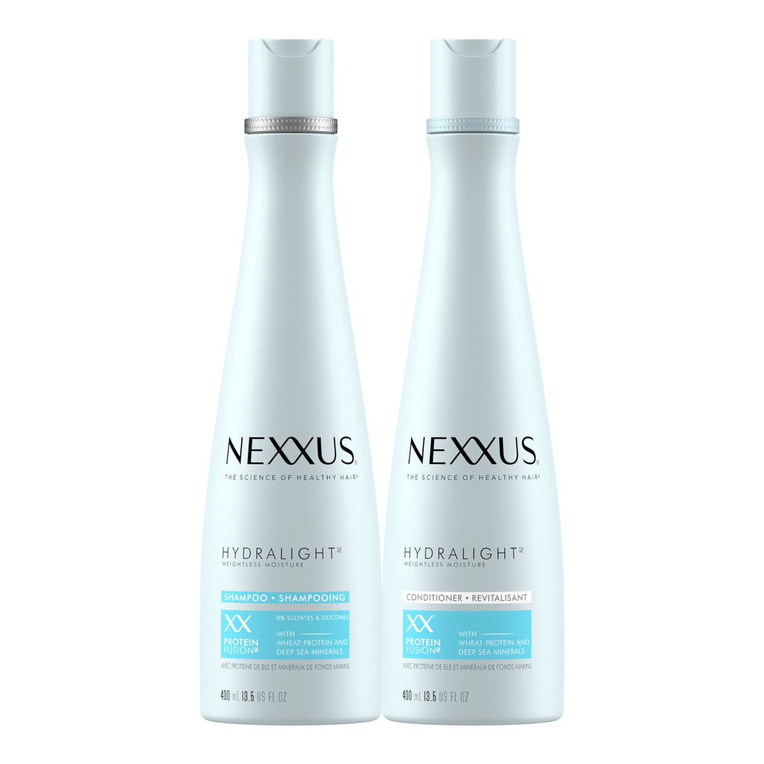 Nexxus Shampoo and Conditioner Hydra-Light 2 Count for Oily Hair Hair Care System Formulated With Proteinfusion Blend 13.5 oz