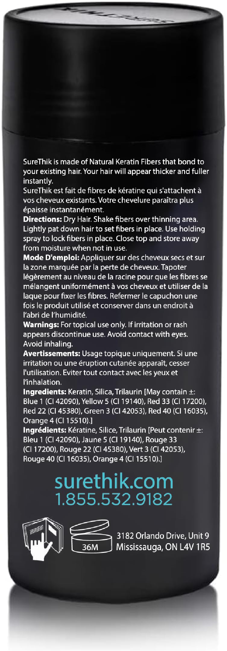 SureThik Hair Thickening Fiber, 100% Organic Keratin Natural Building Fibers, 30 G, Sandy Blonde