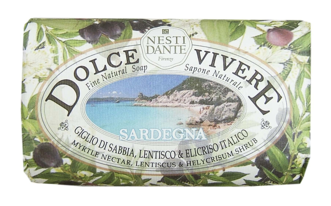 Nesti Dante Dolce Vivere Fine Natural Soap - Sardegna - Myrtle Nectar, Lentiscus & Helycrisum Shrub 250g/8.8oz