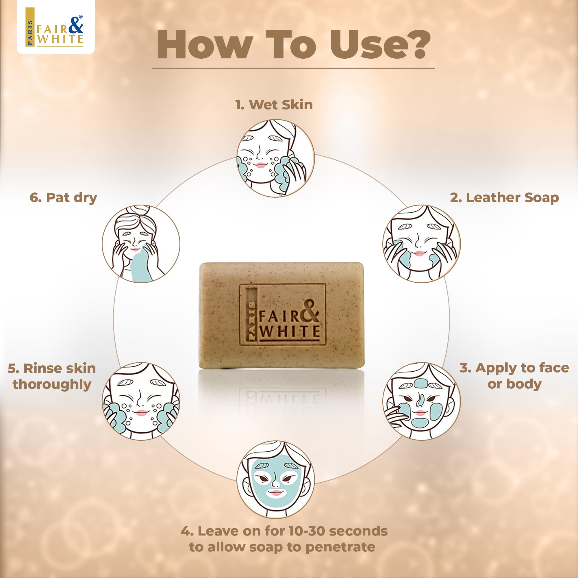 Fair & White Savon Gommant Exfoliating Soap #64533