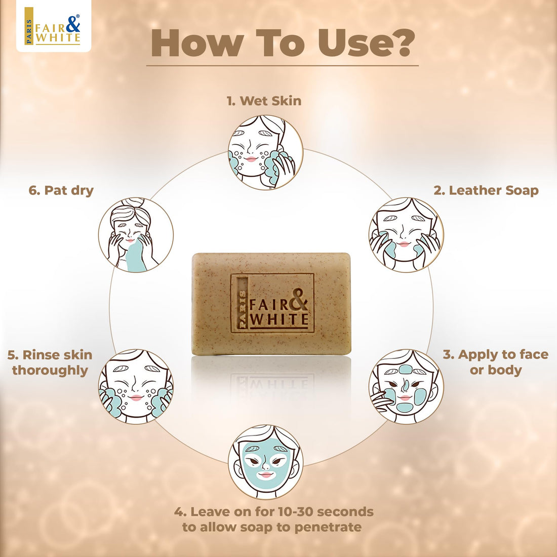 Fair & White Savon Gommant Exfoliating Soap #64533