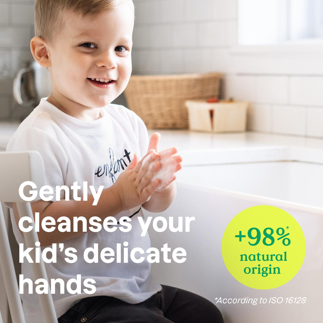 ATTITUDE Natural Foaming Hand Soap for Kids, Hypoallergenic Plant-Based Formula, Vegan and EWG Verified, Watermelon & Coco, 10 Fl Oz