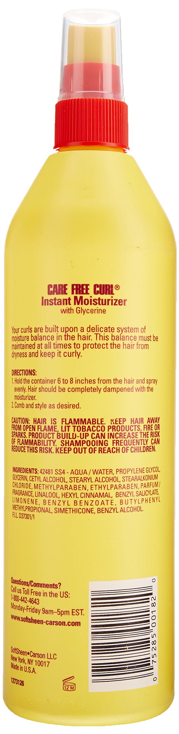 Care Free Curl Instant Moisturizer, 16 Fluid Ounce