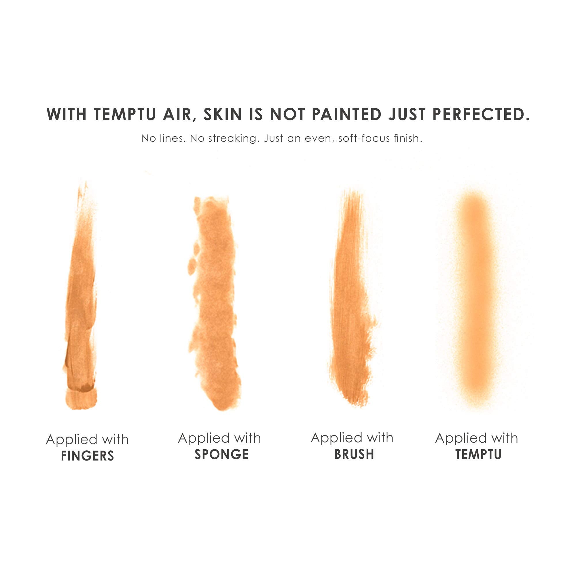 TEMPTU Air Airbrush Starter Kit: Cordless Professional At-Home Airbrush Makeup Travel-Friendly Anti-Aging, Long-Wear, Buildable Foundation For Healthy Skin, Black Temptu Air, 6.5N Olive Nude