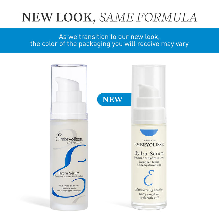 Embryolisse Hydra-Serum, Ultra-Hydrating Lightweight Hyaluronic Acid Facial Serum with White Water Lily, For Oily to Combination Skin, 1.01 Fl Oz