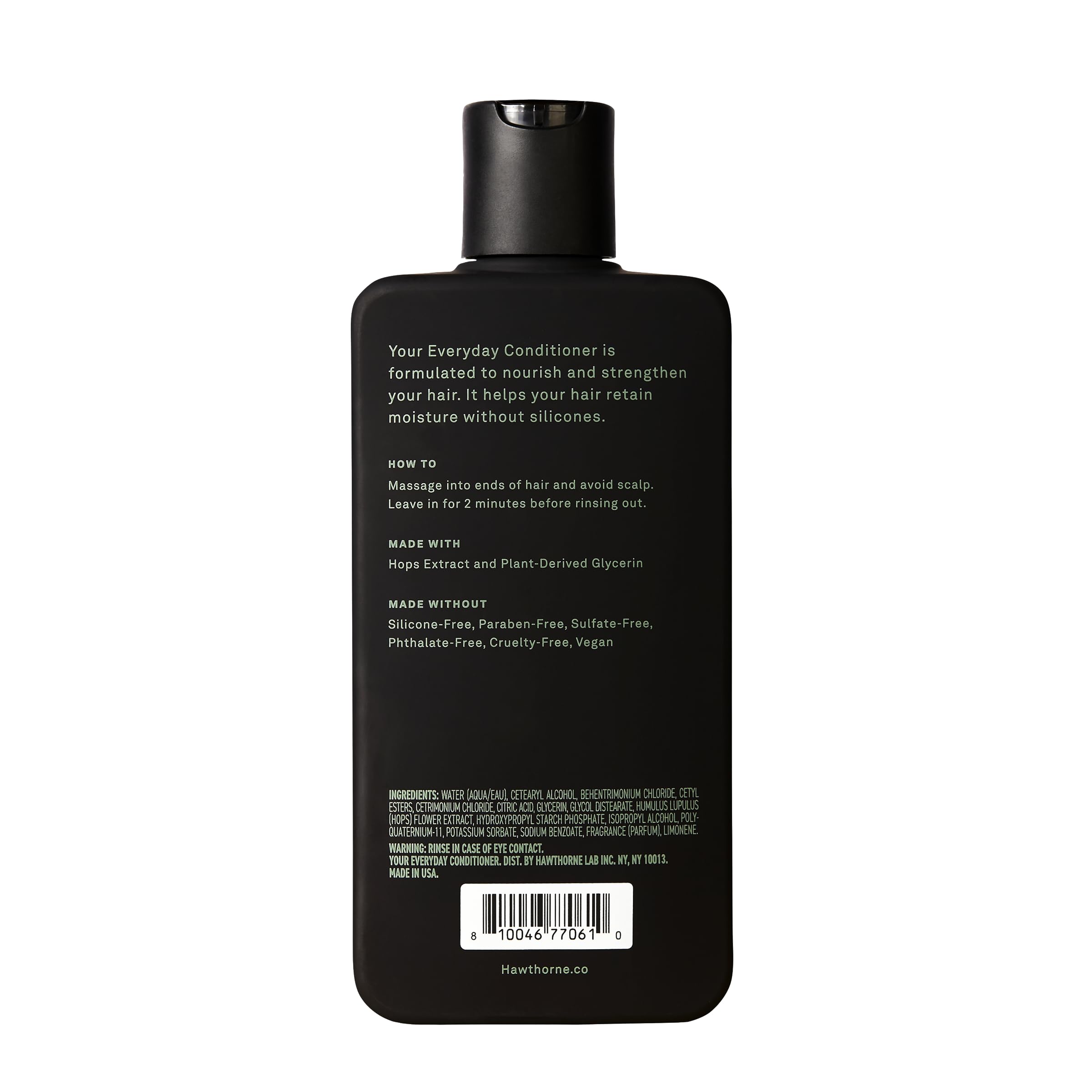 Hawthorne Men's Everyday Conditioner. For Stronger, Smoother, Healthier Hair with Plant-Derived Glycerin. Mint and Eucalyptus Scent. Natural, Sulfate Free, Paraben Free. 2-Pack.