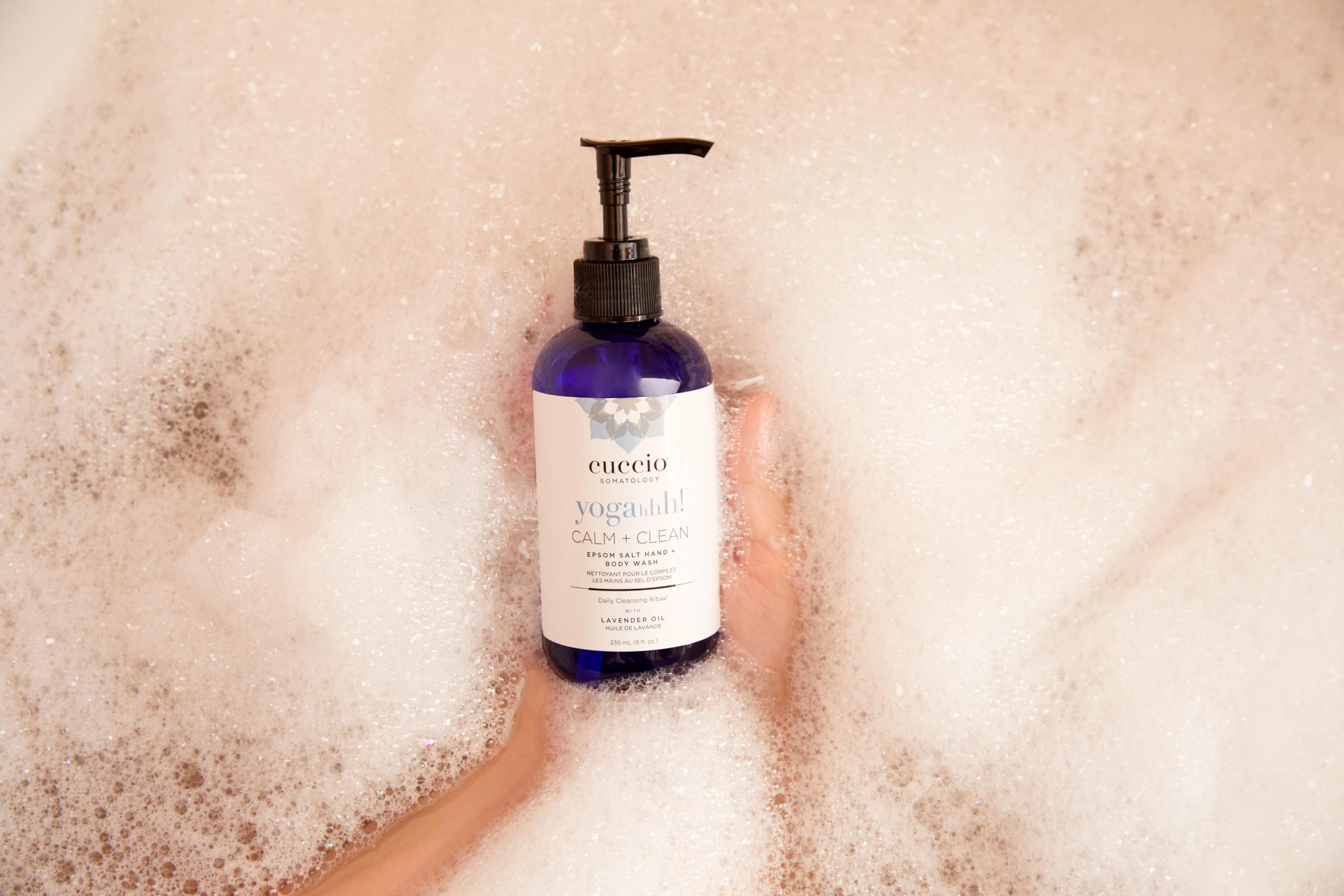 Cuccio - Yogahhh Clean Plus Calm Epsom Salt Hand and Body Wash - for Unisex - Cleanser - 8 oz