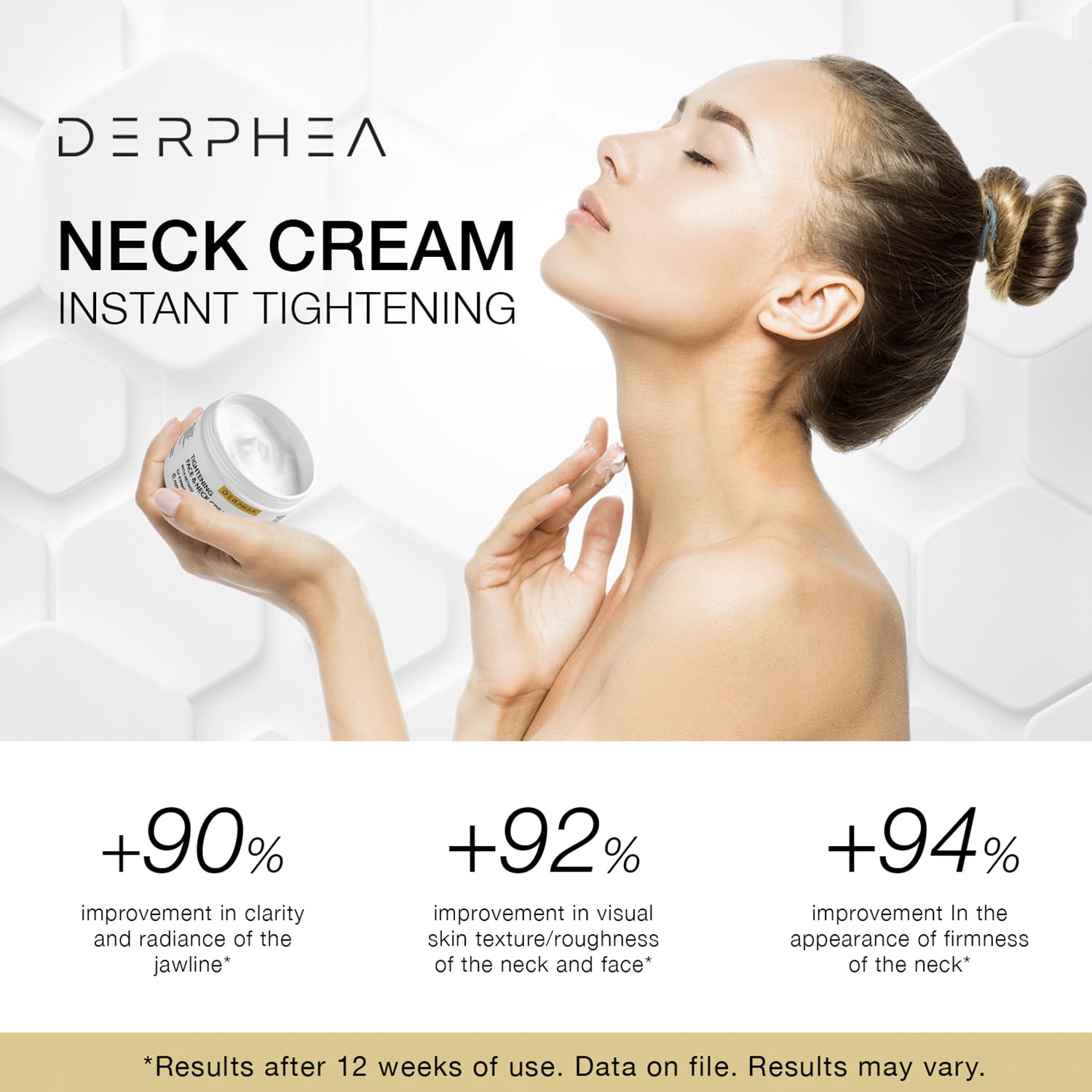 DERPHEA Neck Tightening Cream, Neck Cream, Face Firming Cream For Tightening & Firming Skin, Fine lines, Loose & Sagging Skin On Face, Neck, Or Other Skin Areas(1.7 OZ)