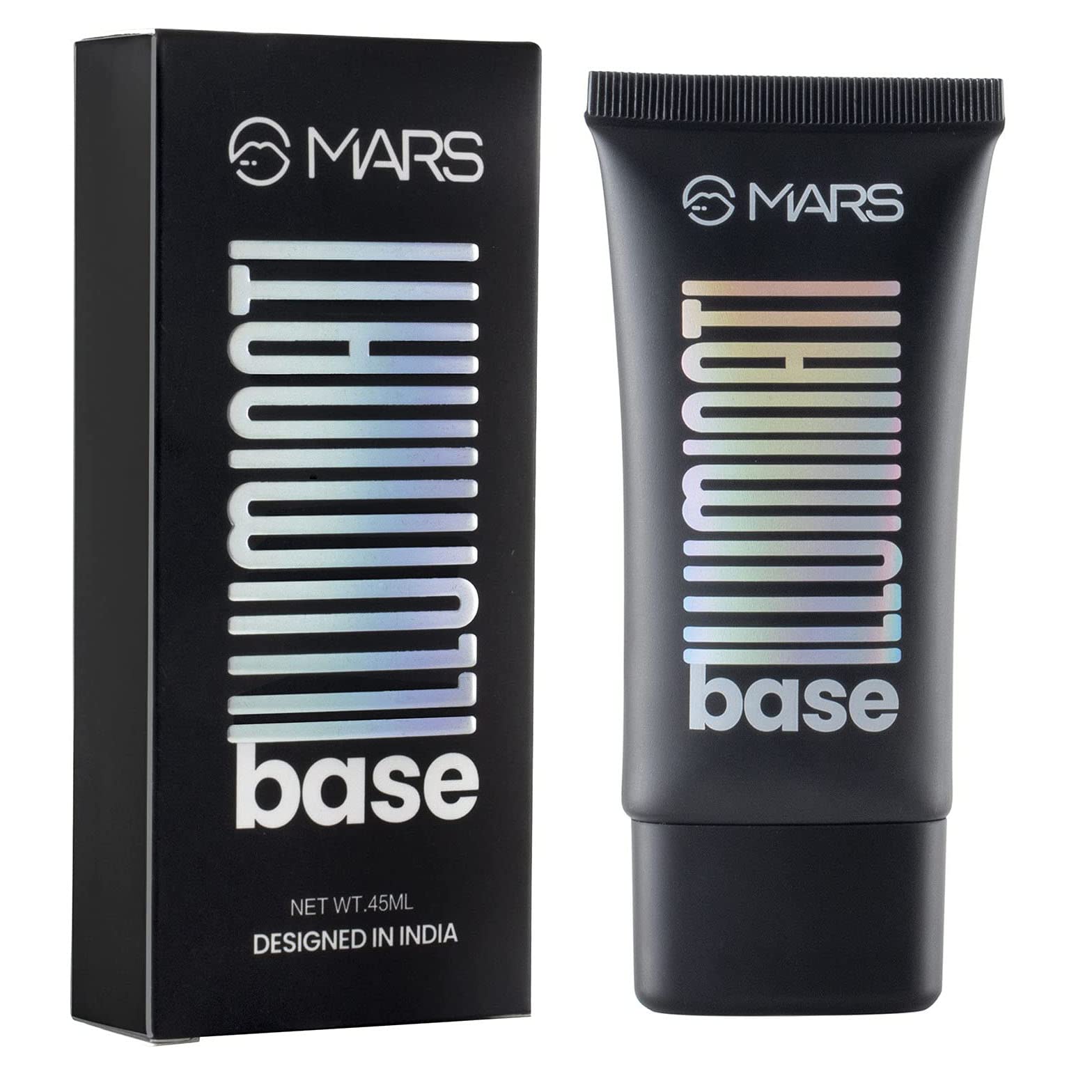 MARS Illuminati Base Dewy Primer with Highlighter | Glowy Dewy Primer for Face Makeup | Natural Finish (45ml) (GOLD)