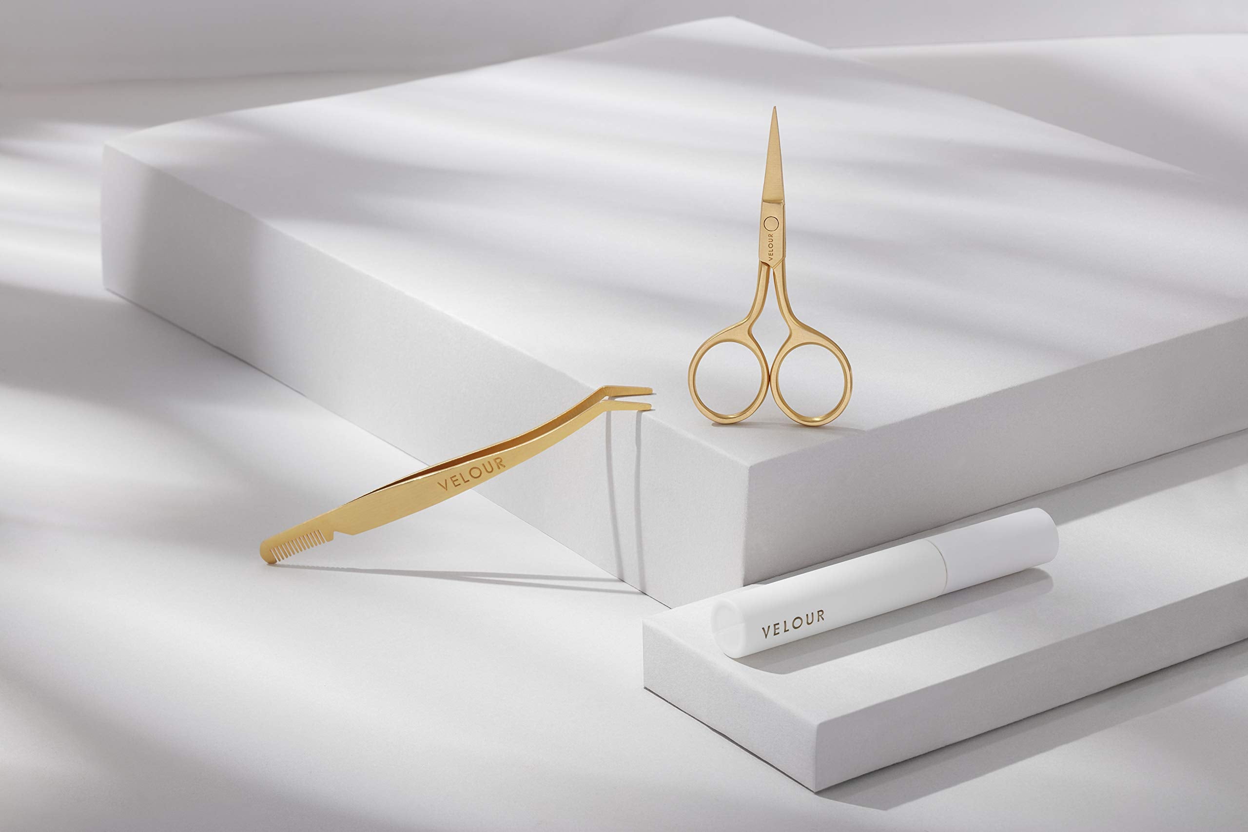 Velour Too Easy Lash Applicator | Gold Stainless Steel | Double Ended Lash Tool for Easy False Lash Application With Built in Lash Comb