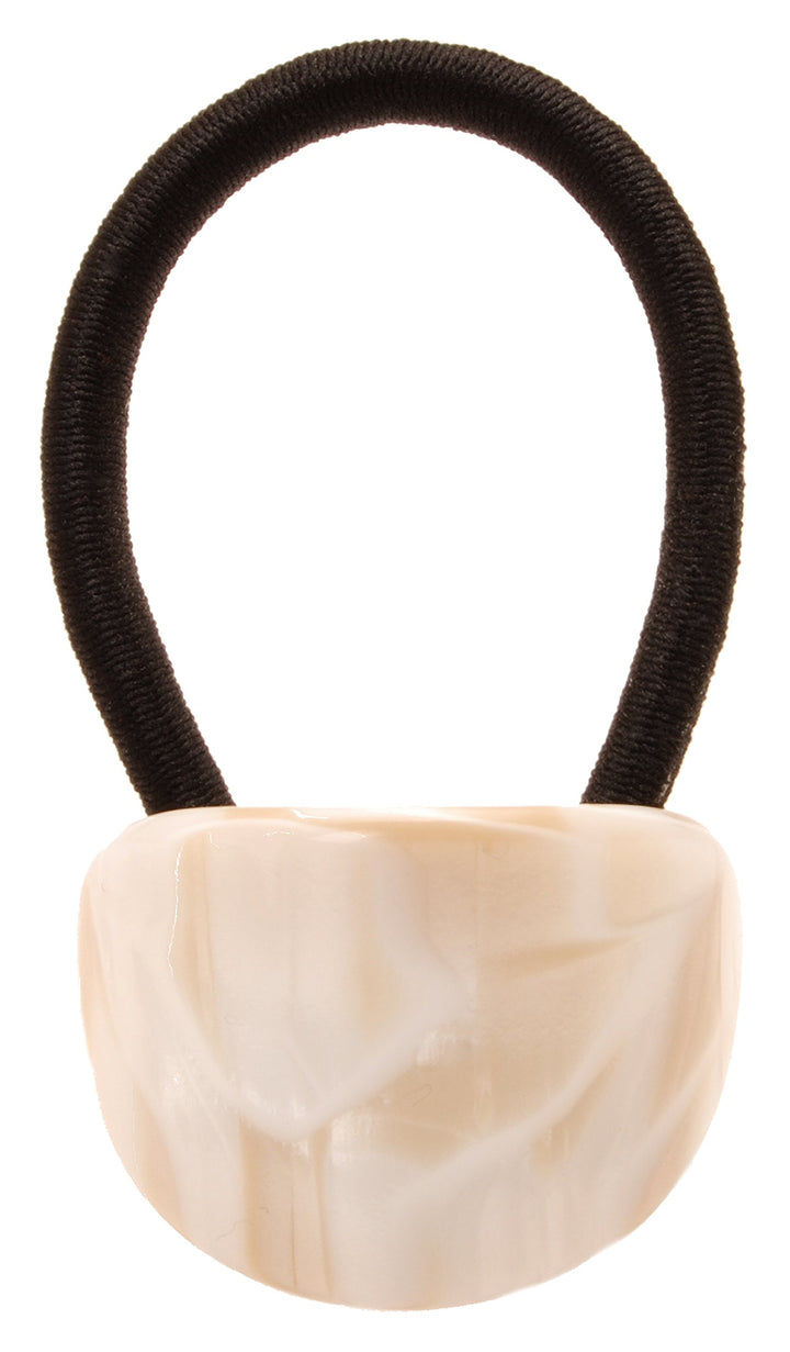 France Luxe Oval Ponytail Holder Alba