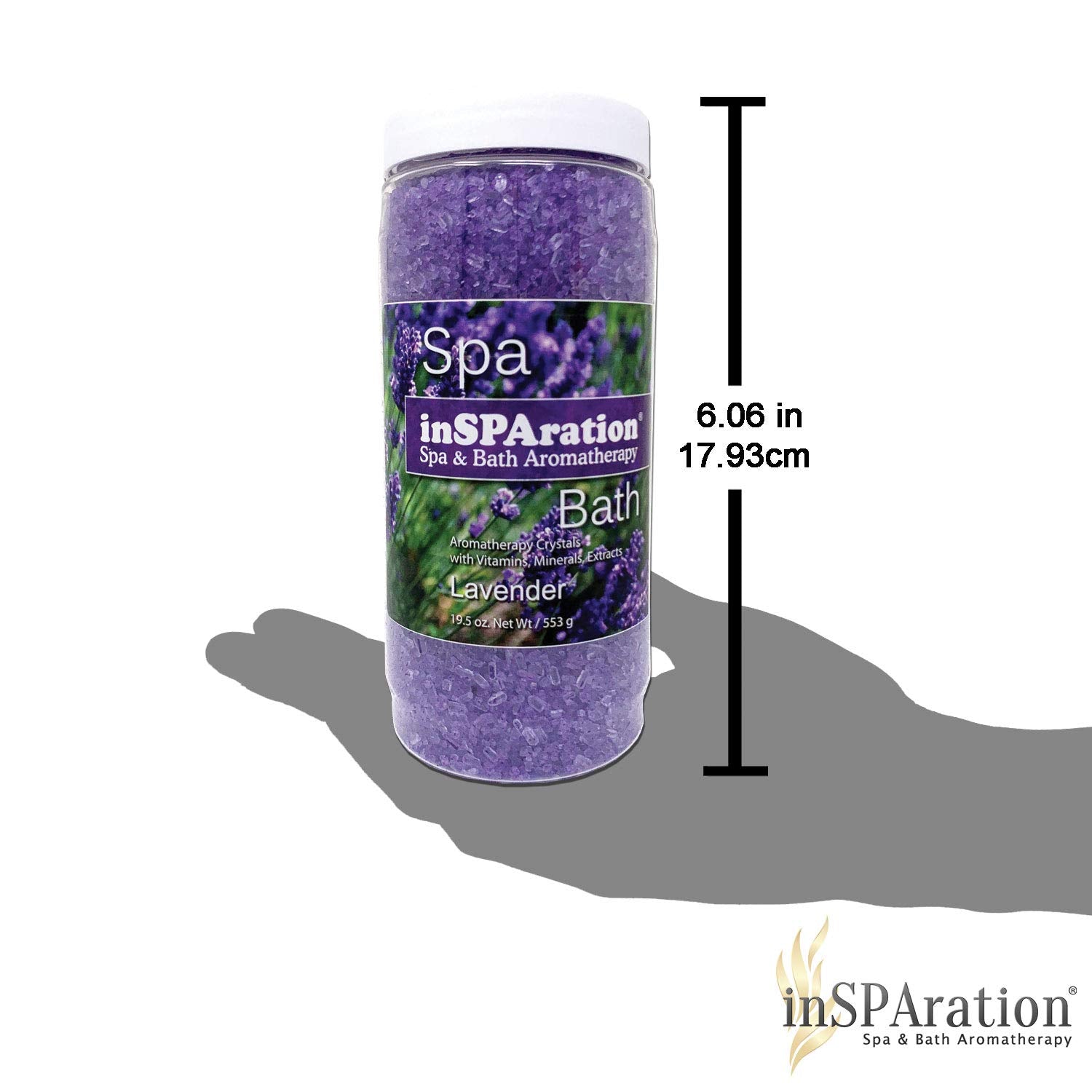 InSPAration 7463 Lavender Crystals for Spa and Hot Tubs, 19 oz